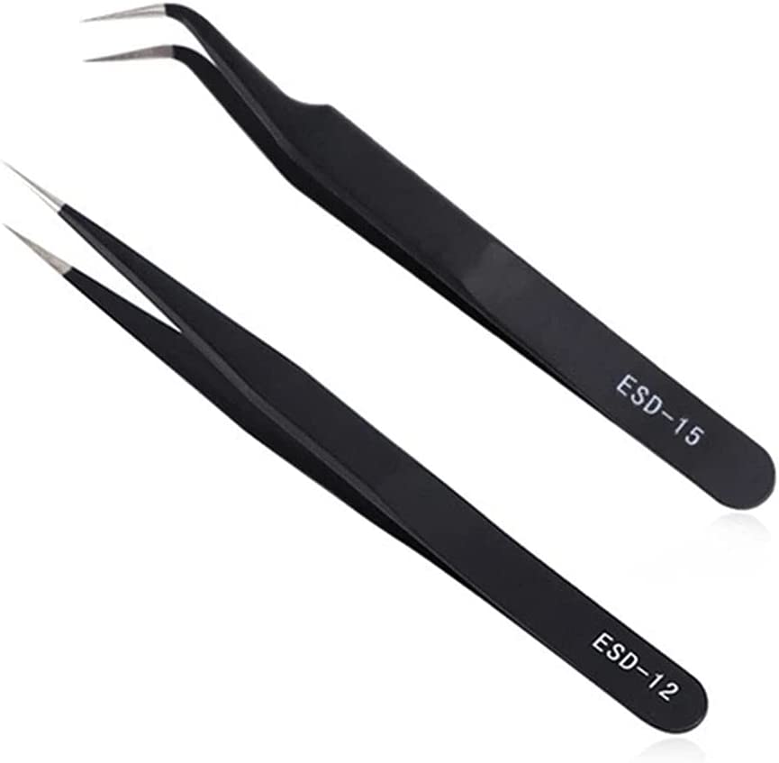 Mioblet Straight and Curved Pointed Tweezers
