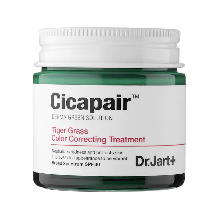 Cicapair™ Tiger Grass Color Correcting Treatment SPF 30 jar on a white background, one of the best moisturizers for rosacea