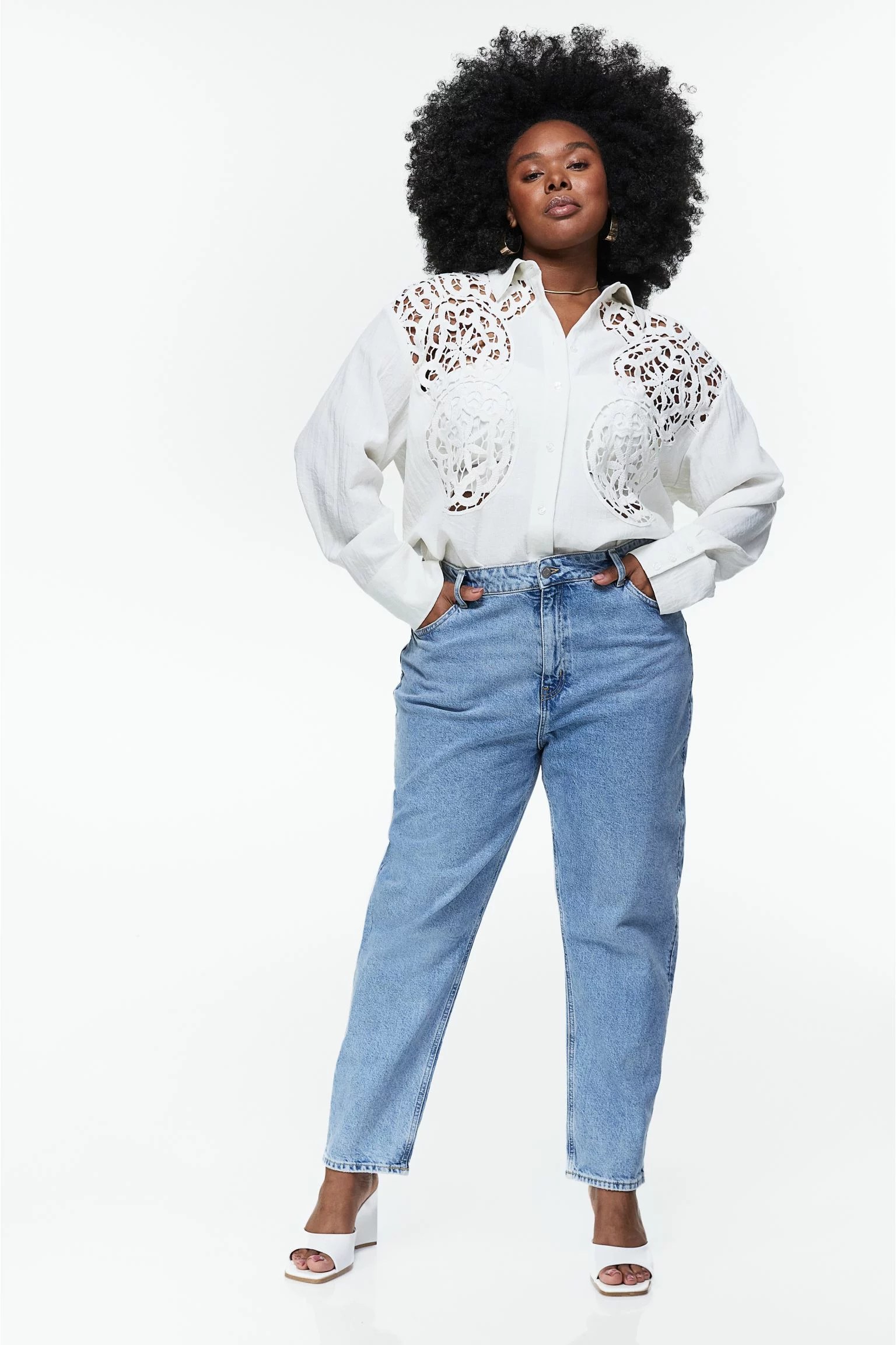 h and m mom jeans