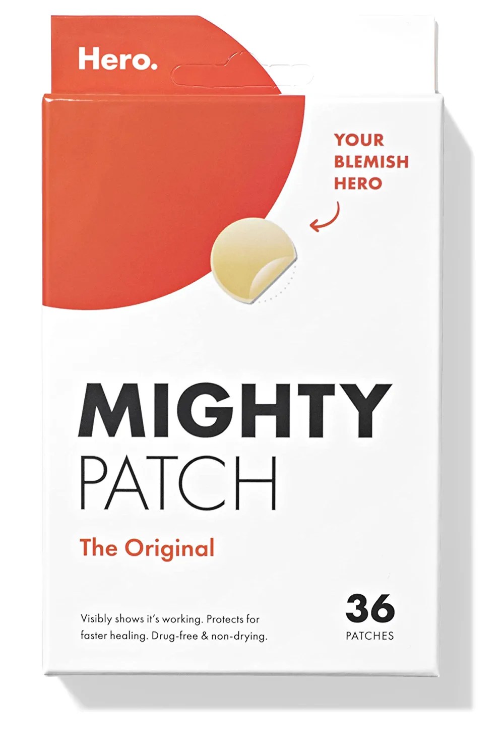 mighty patch box on a white background