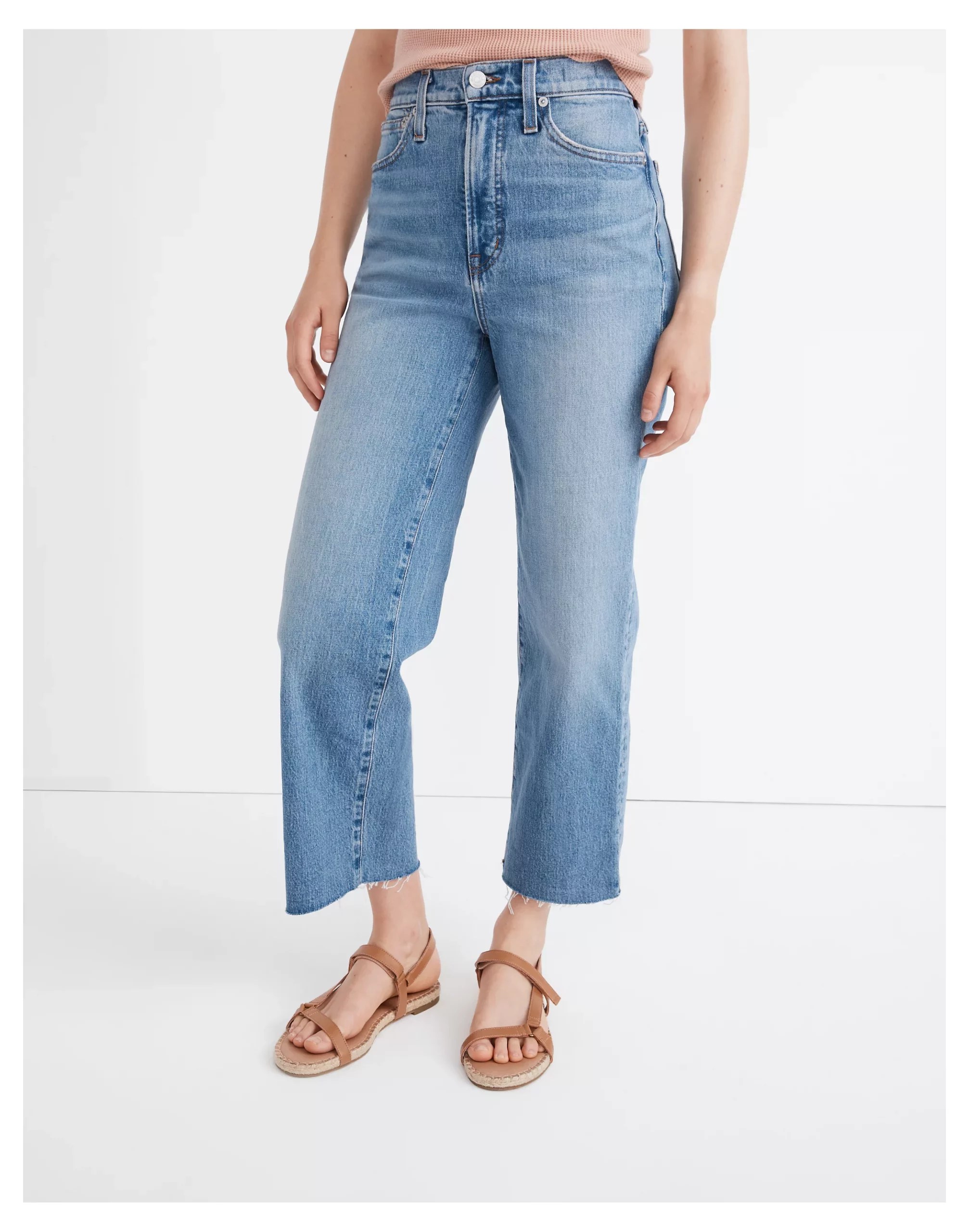 madewell cropped perfect vintage wide leg jeans