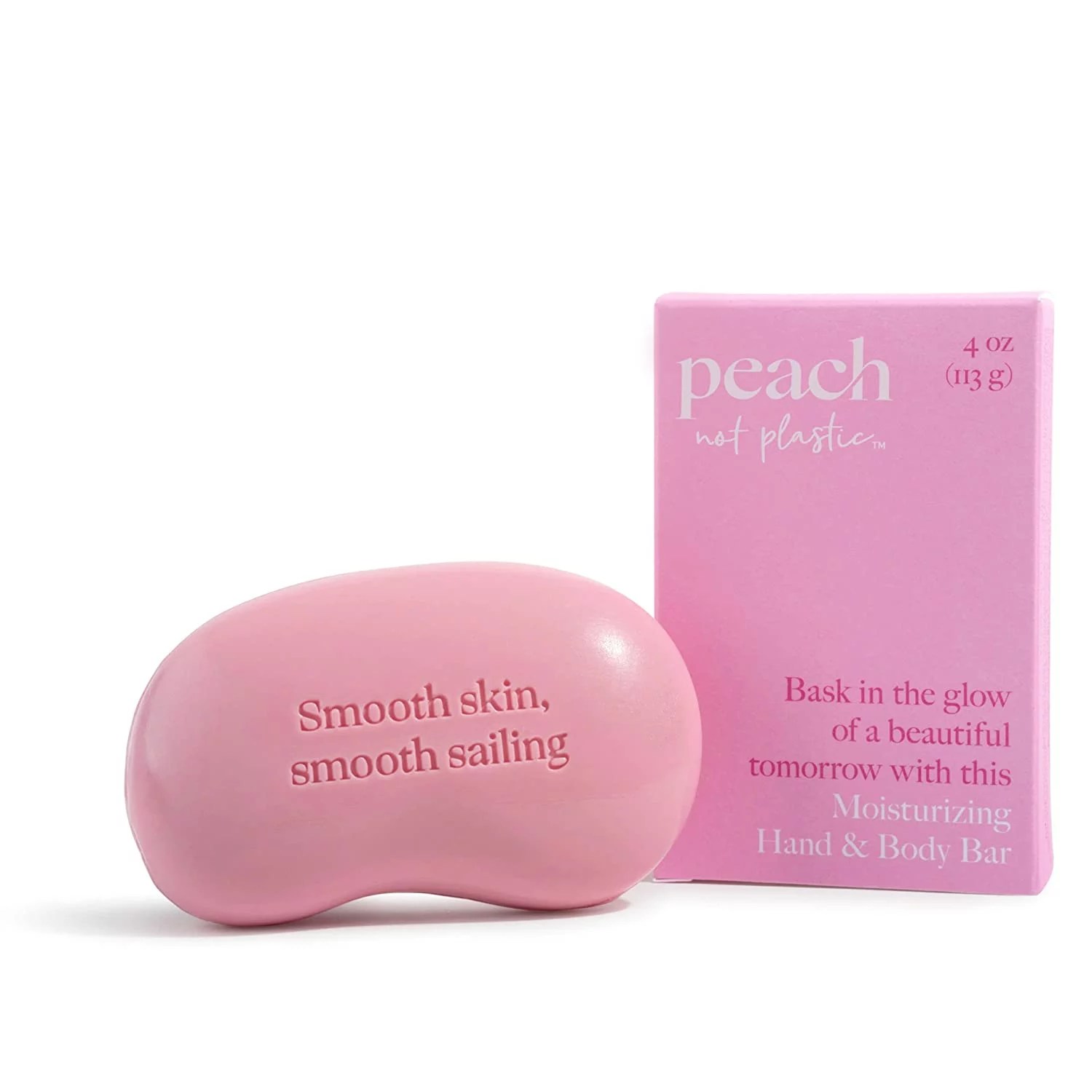peach moisturizing hand and body bar with box