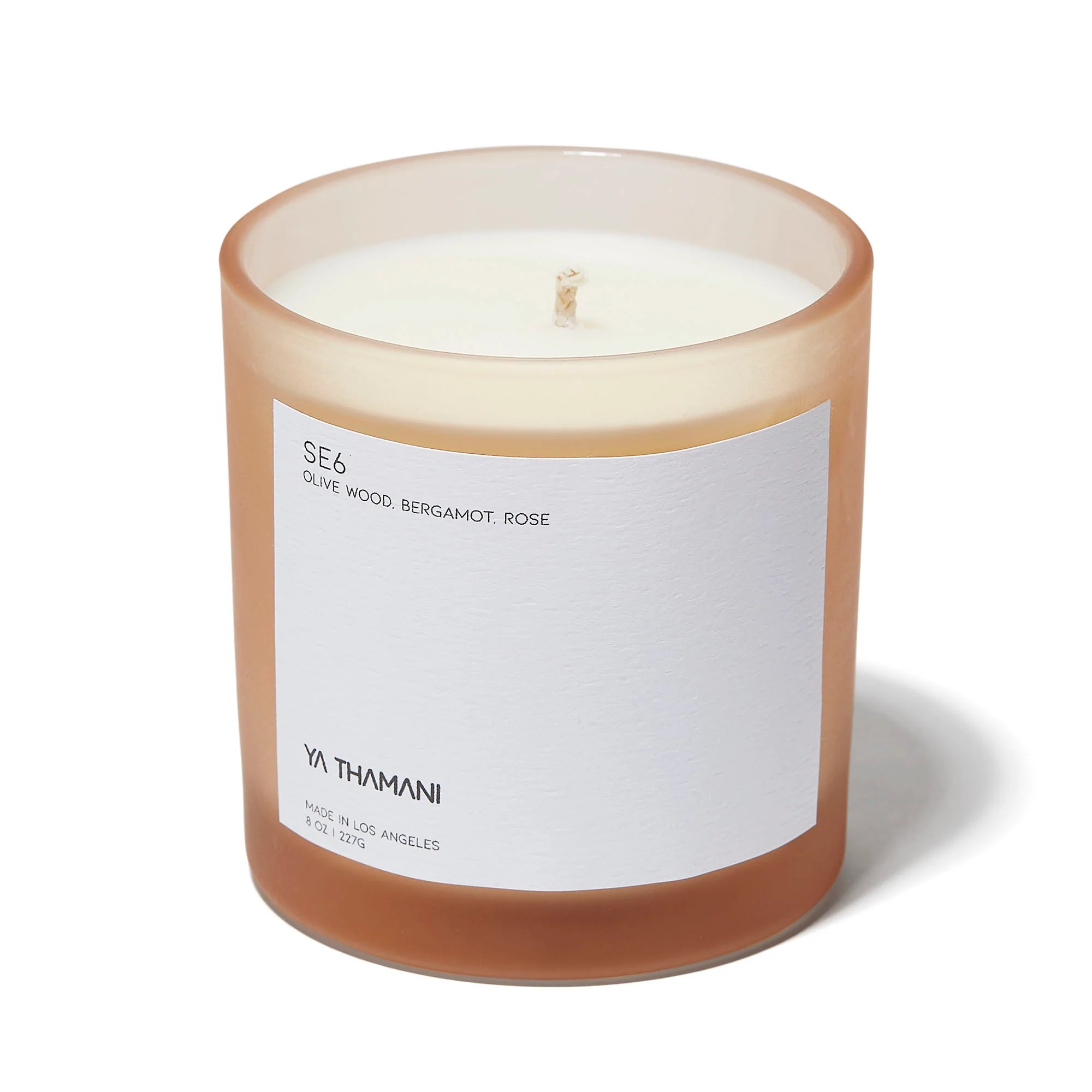 se6 candle one of the best valentine's day gifts for couples, on a white background