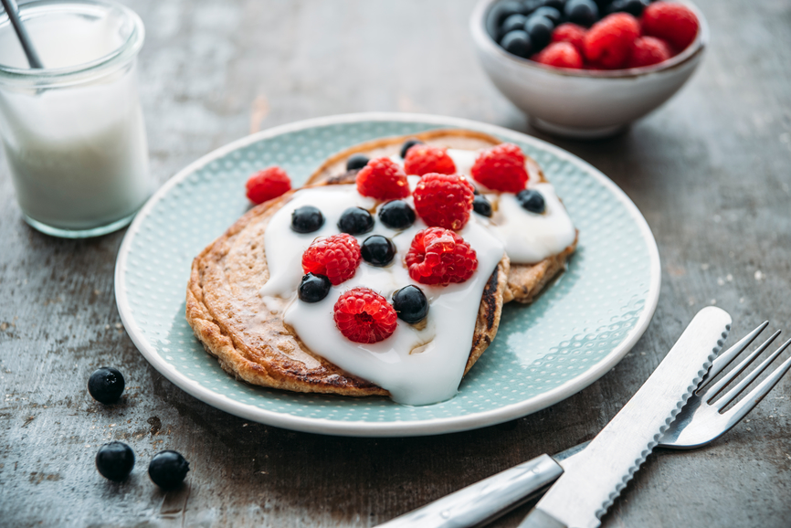 why dairy isn't bad for you yogurt on pancakes with berries