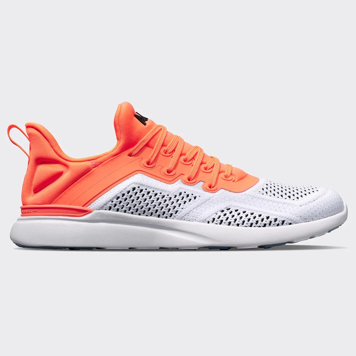 orange and white APL techloom tracer rowing shoes