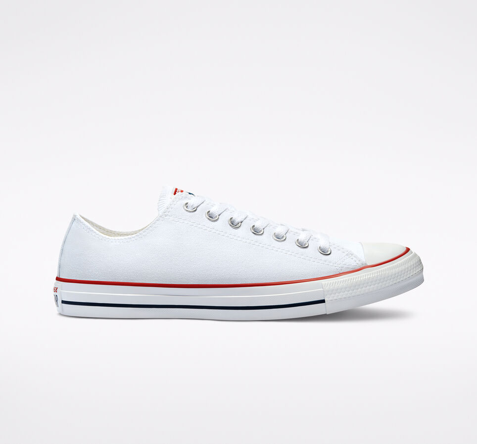 white converse chuck taylor low top rowing shoes