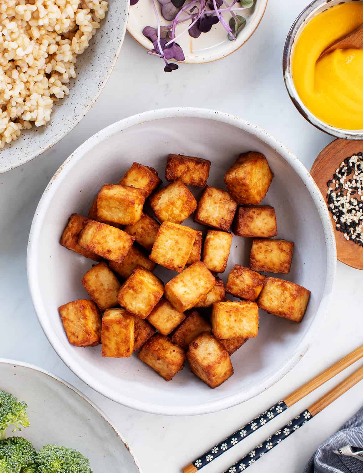 Crispy tofu air fryer recipe air-fryer tofu 