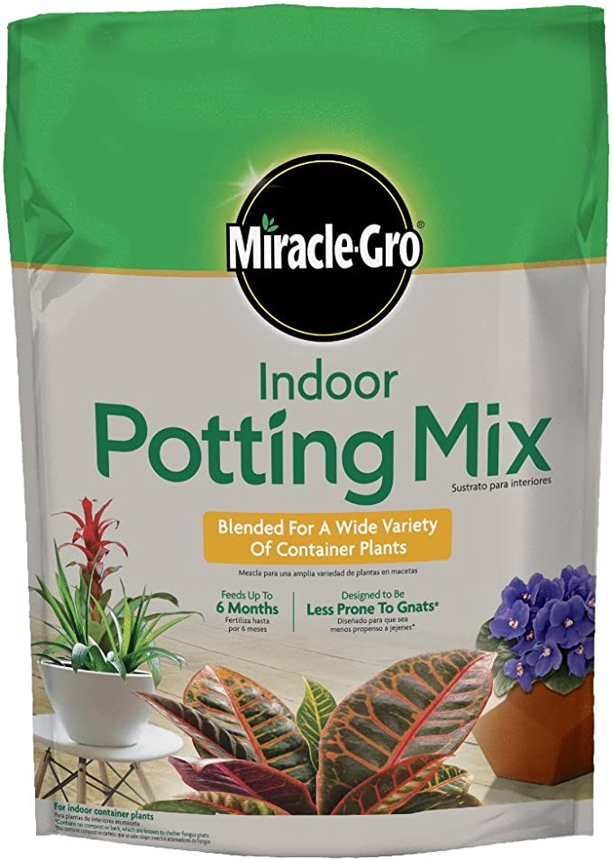Miracle-Gro Indoor Potting Mix in 6-quart size