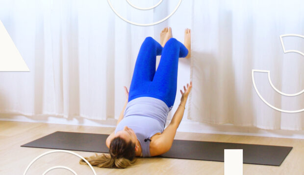 A Pilates Workout You Can Do at Home Using Nothing but a Wall