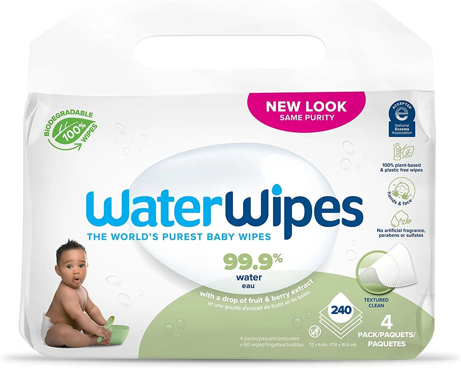 Wet Ones Hand Wipes for Sensitive Skin | Wipes Case for Hand and Face | 20  ct. Travel Size (10 pack)