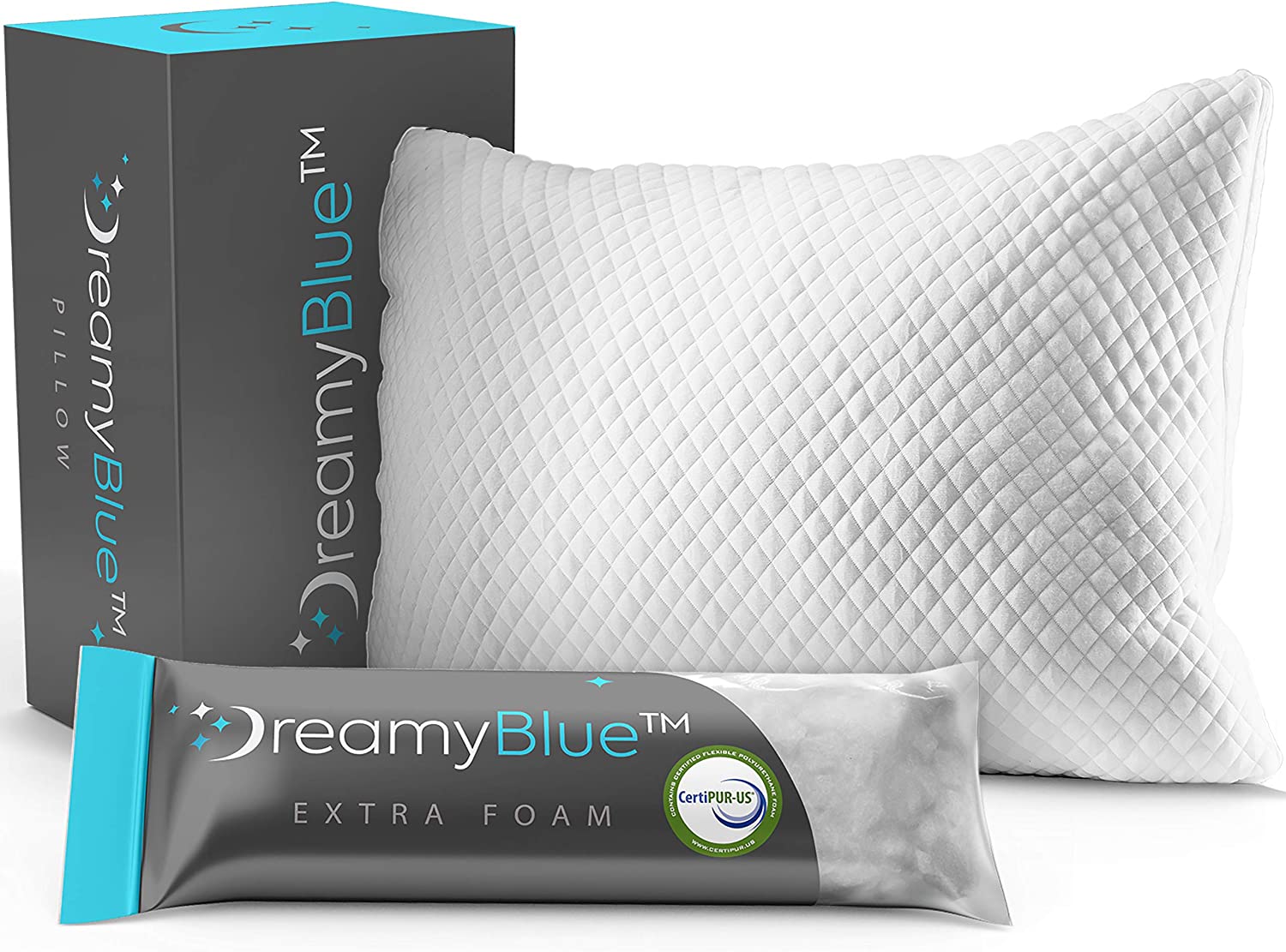 dreamyblue pillow, one of the best pillows for side sleepers