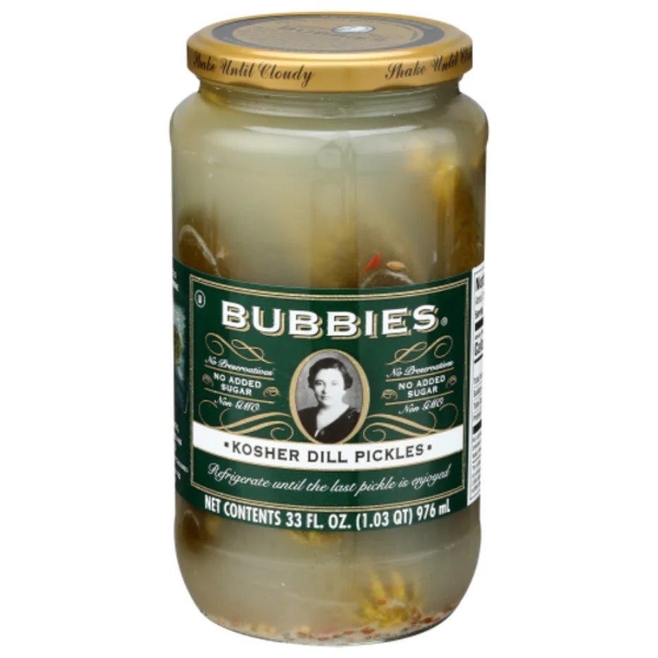 Bubbies Whole Kosher Dill Pickles