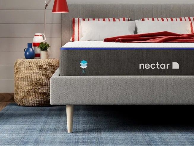 nectar memory foam mattress in a bedroom