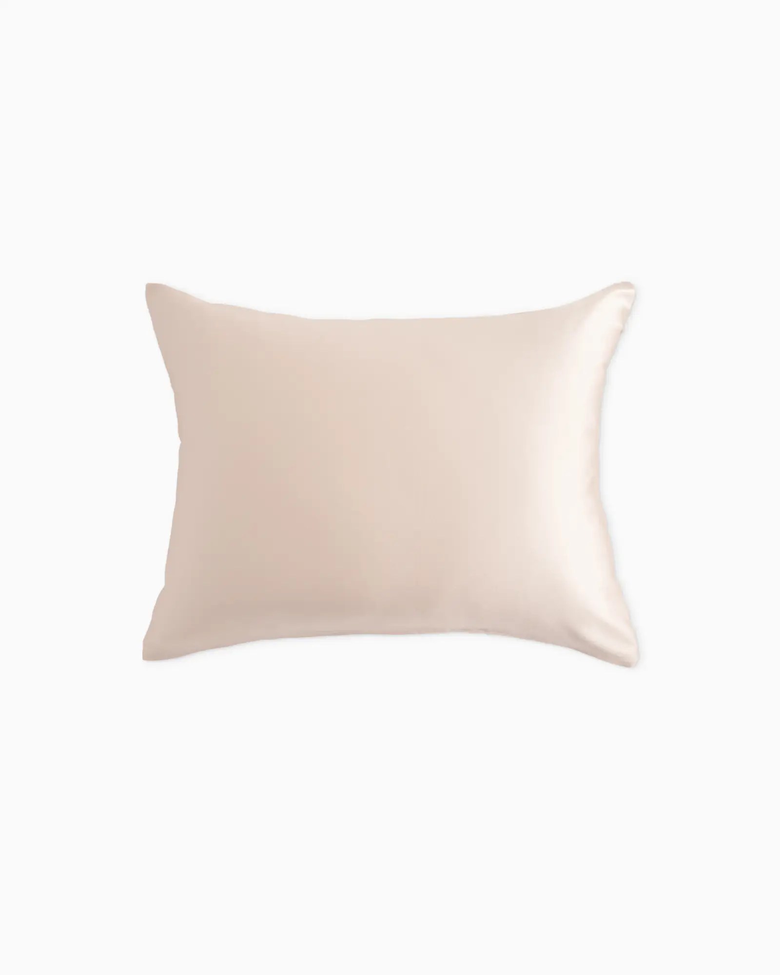 quince silk pillowcase on a white background