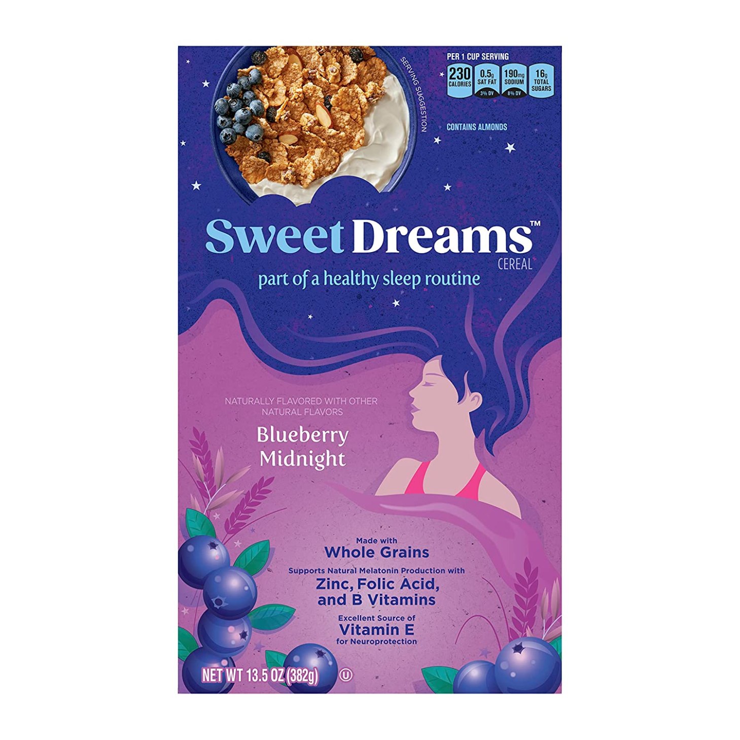 sweet dreams cereal blueberry midnight