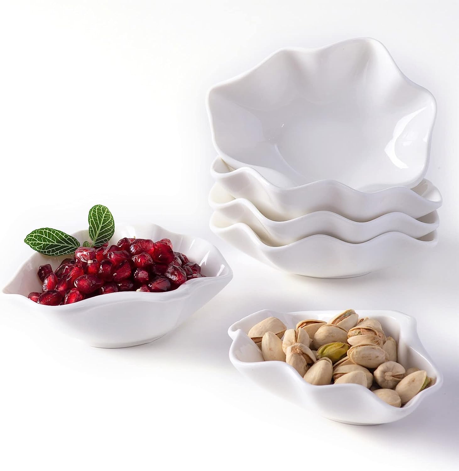 ceramic shell shape bowls