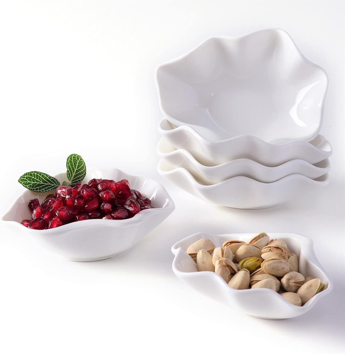 ceramic shell shape bowls