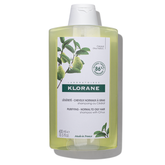 klorane cleansing shampoo with citrus fruits