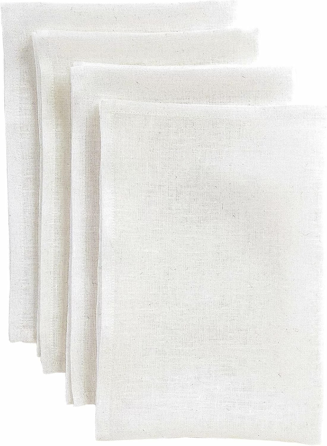 solino home white linen napkins
