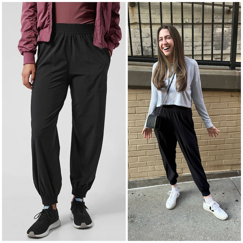 The Best Travel Pants: Athleta Headlands Hybrid Tight Review - Fairly  Southern