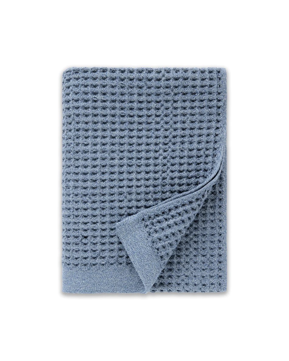 An Onsen waffle bath towel, one of the best bath towels