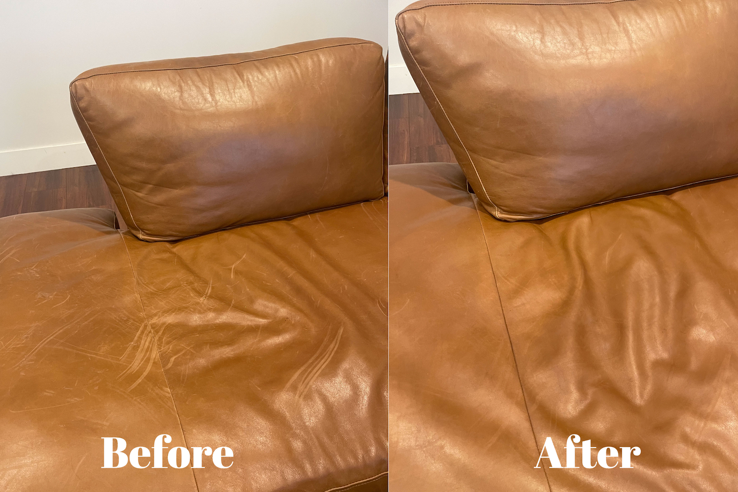 before after recoloring balm
