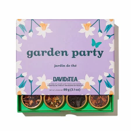 davidstea garden party 12 tea sampler