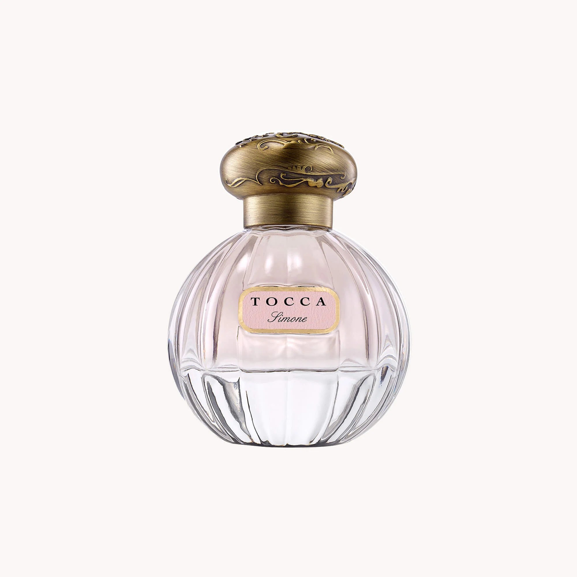 tocca simone, a vacation scent on a white background