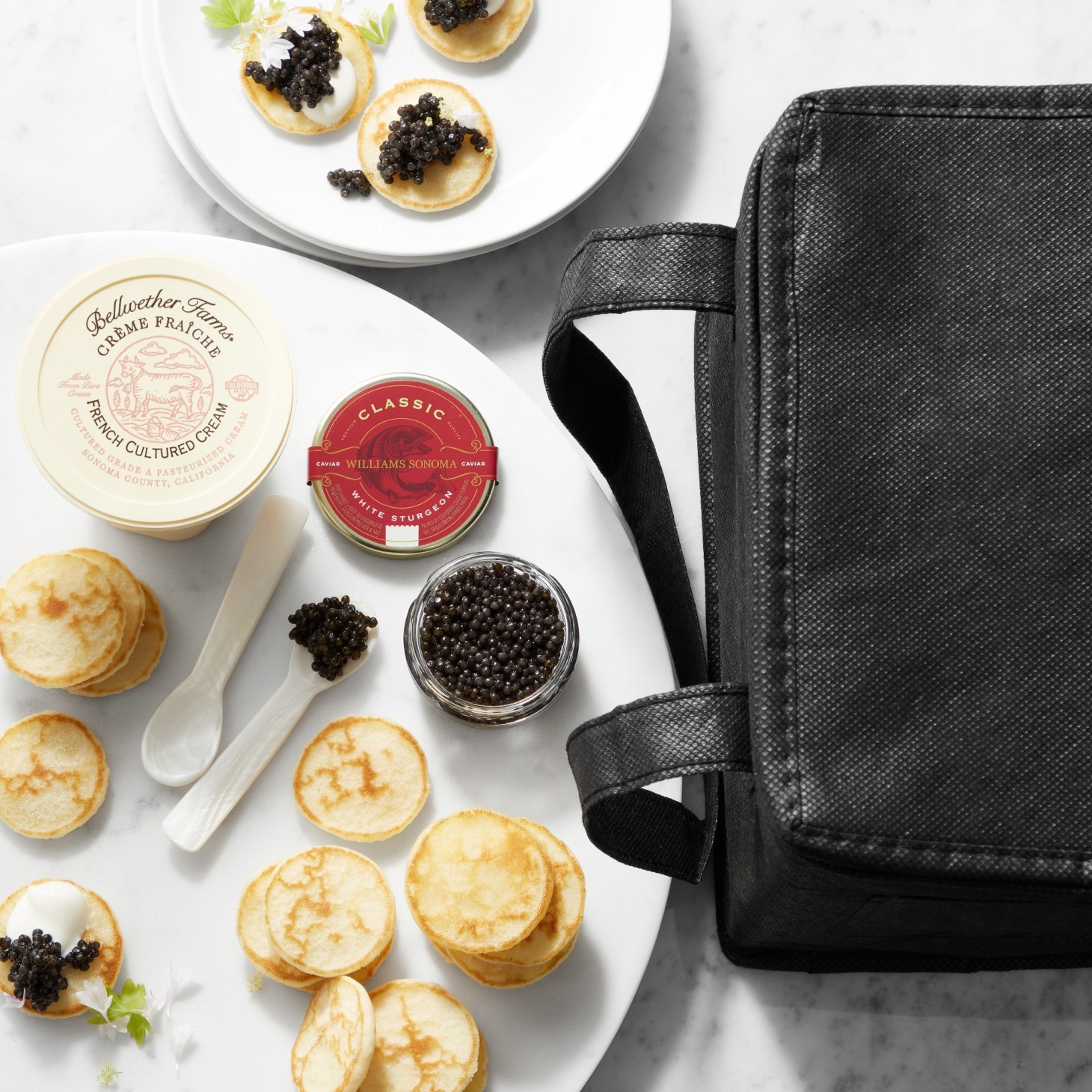 williams sonoma caviar party starter, a mother's day food gift
