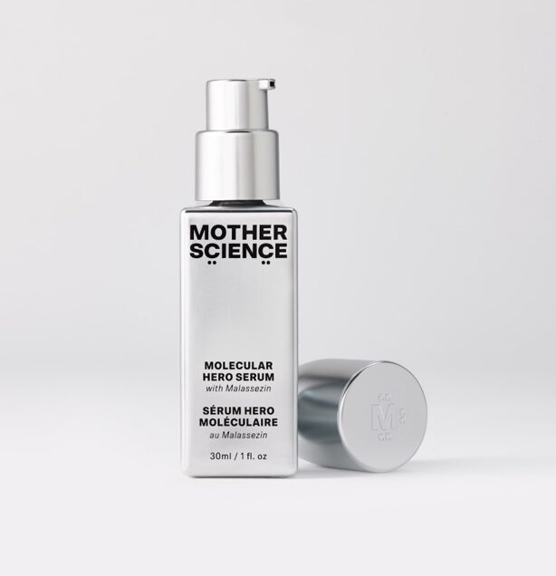 A bottle of Mother Science Molecular Hero Serum.