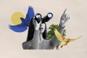 Grab Your Binoculars—Bird-Watching Is Now a Gen Z-Approved Way To Unplug and Better Your Mental Health