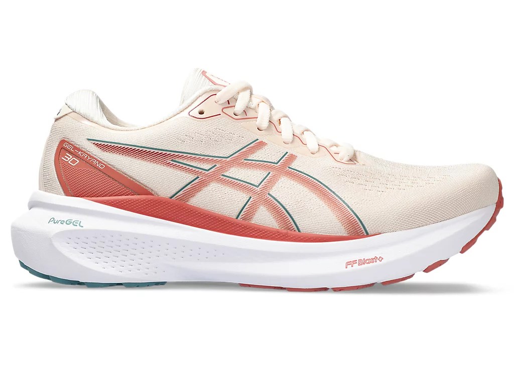 Peach sneaker asics gel kayano 30, one of the best orthopedic shoes for women
