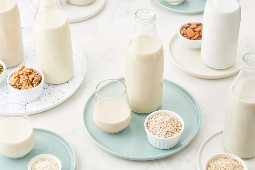 soy milk gut health assortment