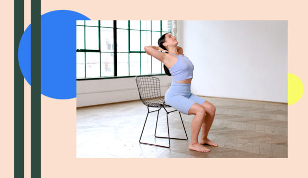 This Short Seated Stretch Routine Will Give Your Neck and Shoulders Some TLC at the...