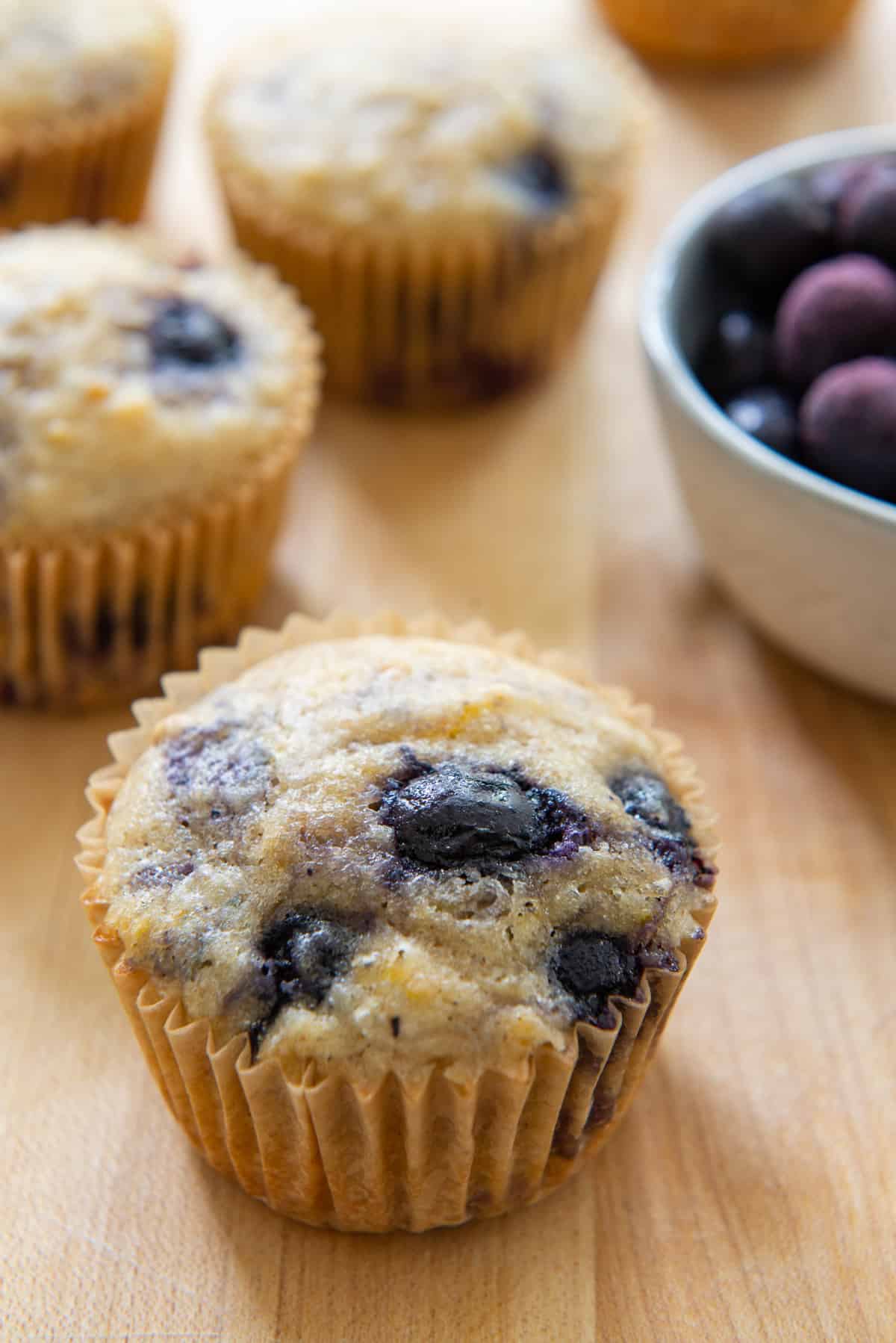 sourdough discard blueberry muffins