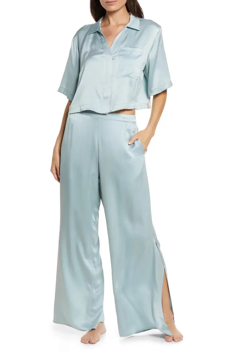 Lunya High Waist Washable Silk Pajamas