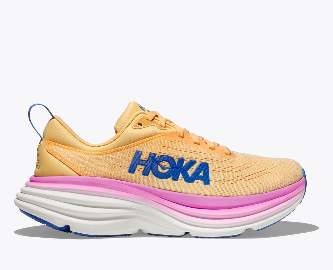 hoka bondi 8 sneakers recommended by chiropractors for back pain