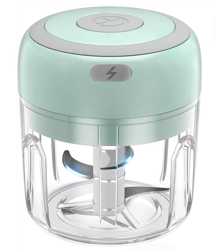 This Fuss-Free Mini Food Chopper Dices Ingredients in Seconds and Takes Up No More Space Than a Mug