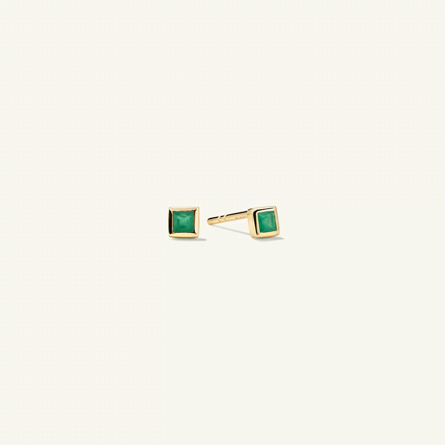 mejuri square emerald studs