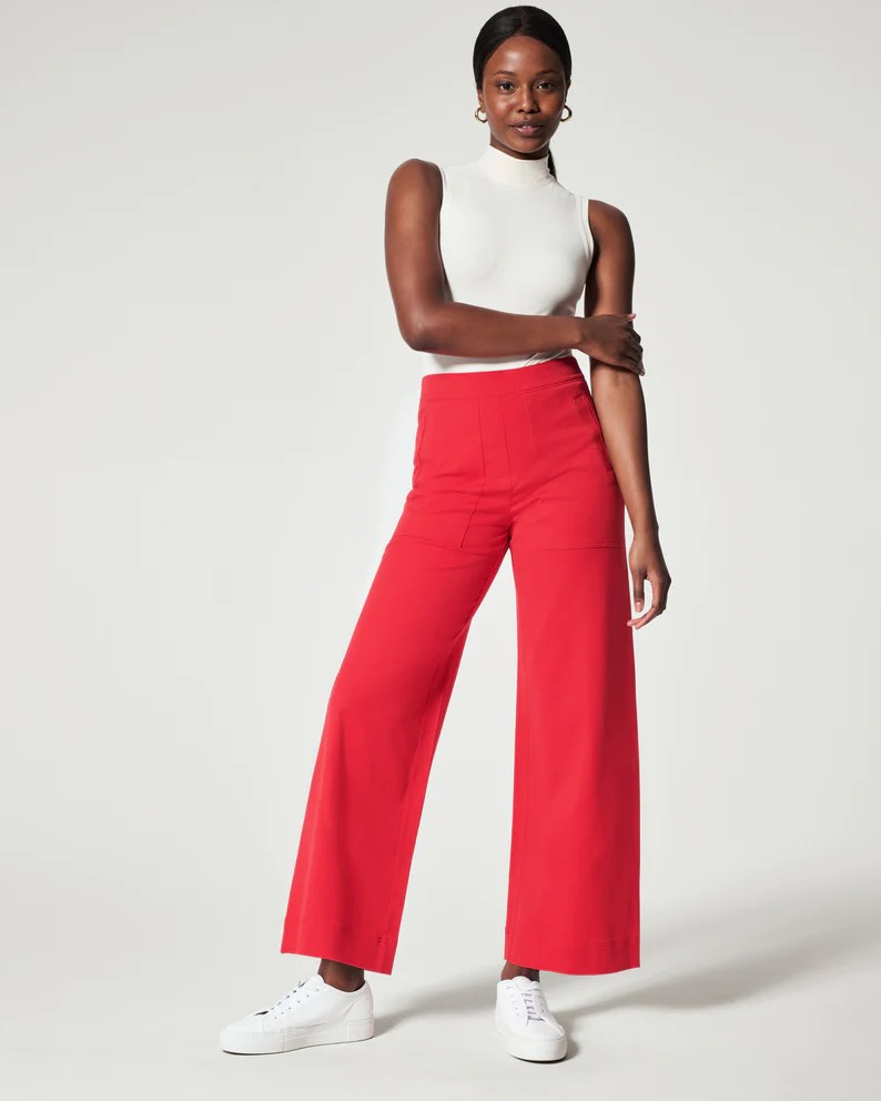spanx on-the-go wide leg pant