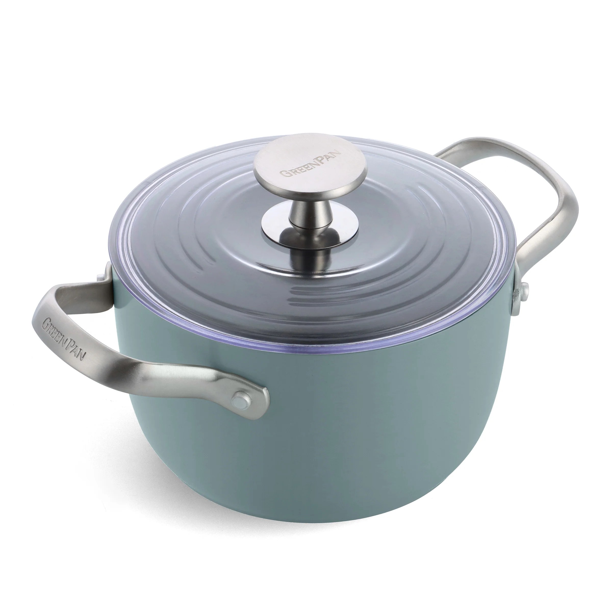 A teal GreenPan rice and grains cooker, on sale for thanksgiving