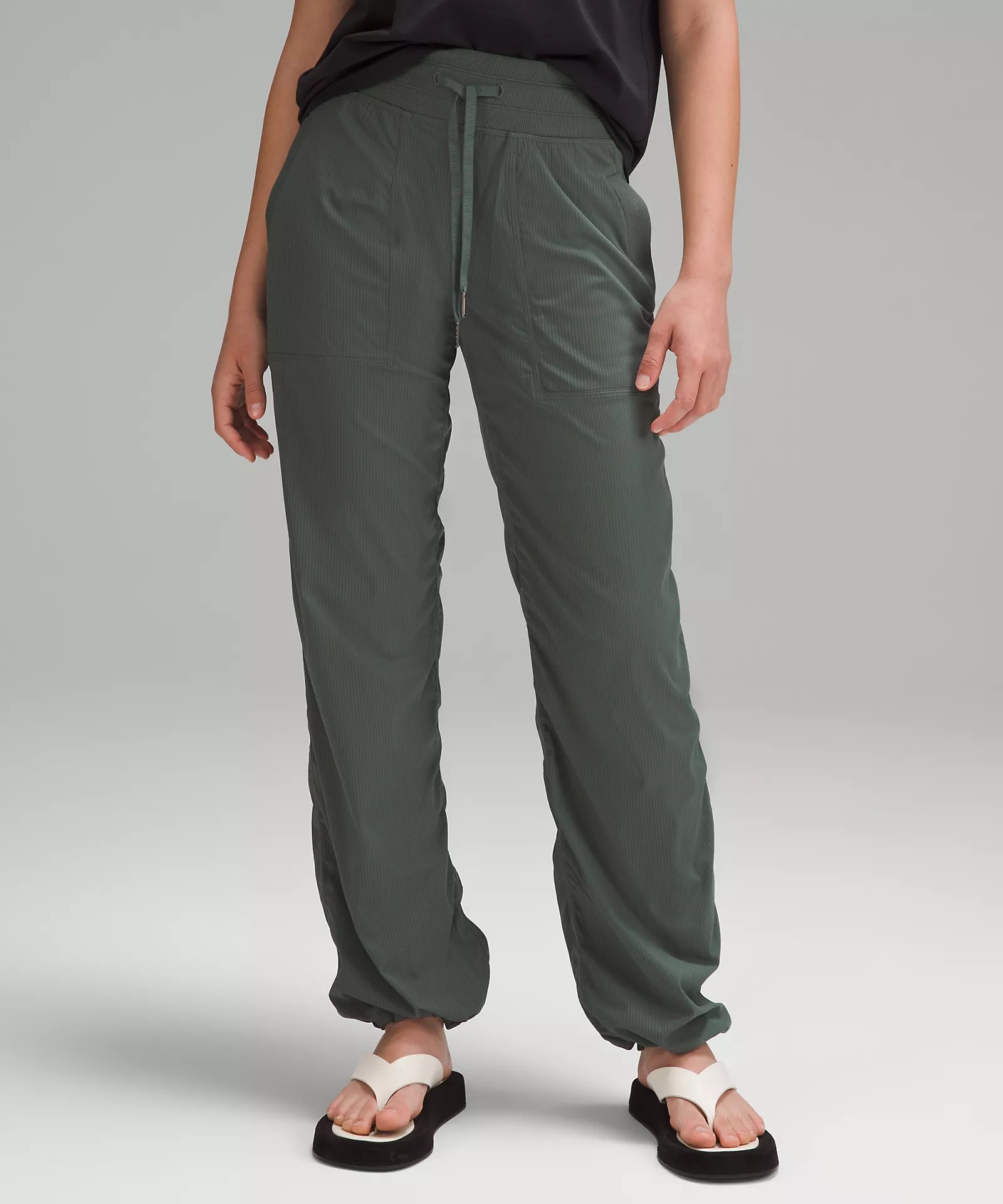 a person wearing dance studio pants, one of the best lululemon products