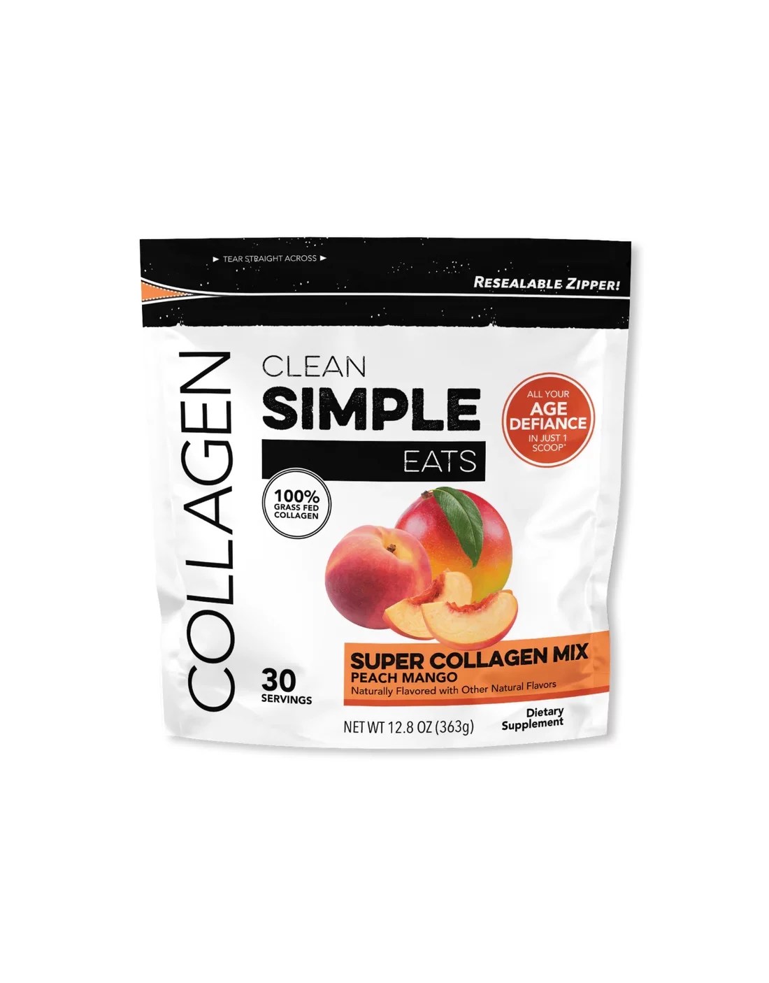Clean Simple Eats Peach Mango Super Collagen Mix