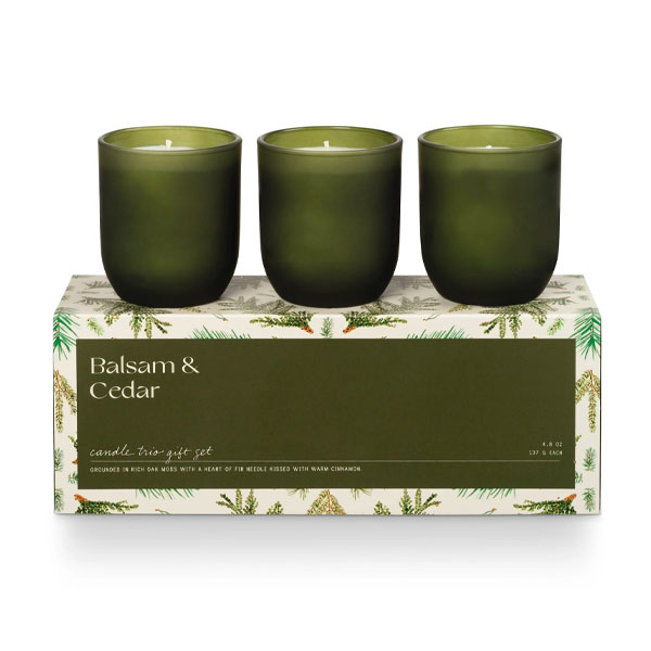 Balsam & Cedar Candle Trio Gift Set