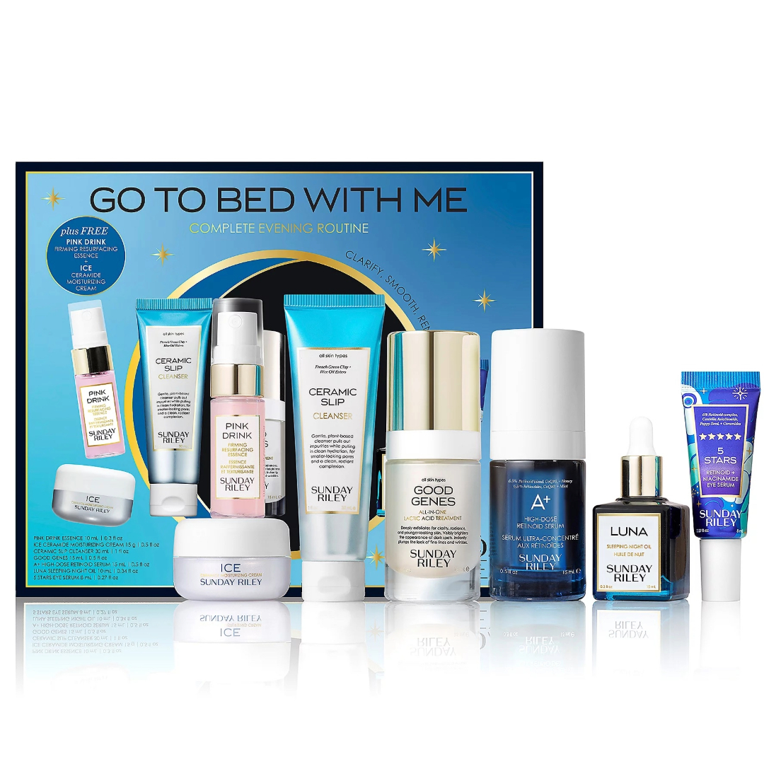 Sunday Riley Go To Bed With Me Complete 7-Piece Evening Kit