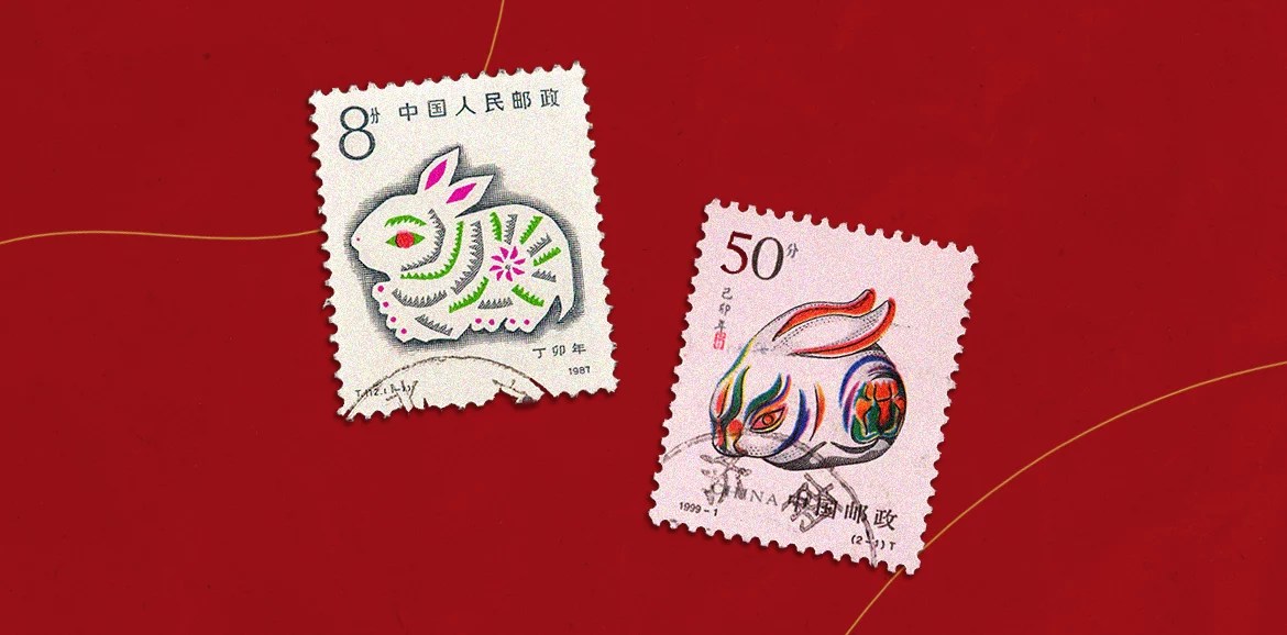 Chinese zodiac rabbit year of the dragon