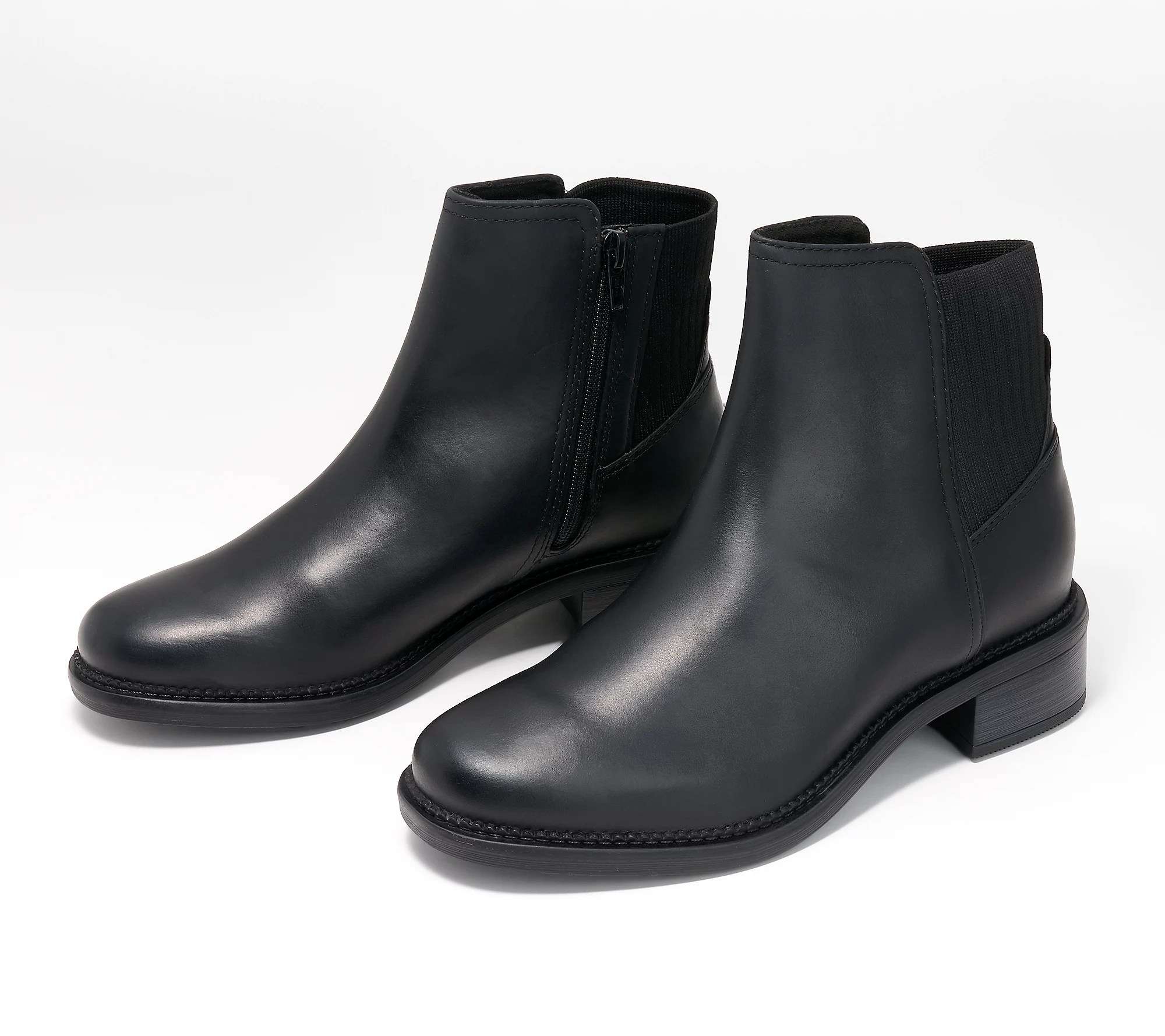 a black pair of maye palm boots from clarks on sale
