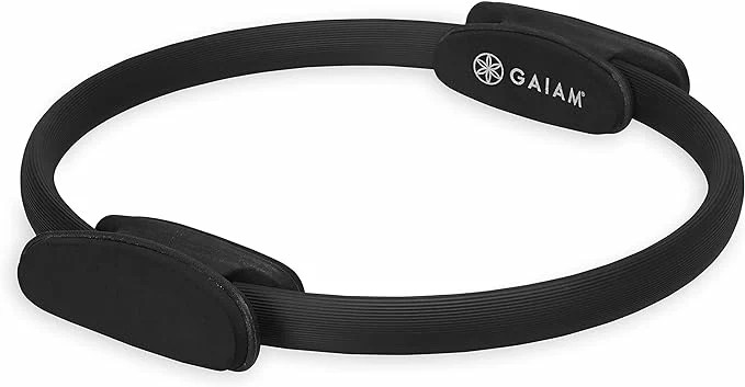 a black gaiam pilates ring, best at-home pilates equipment