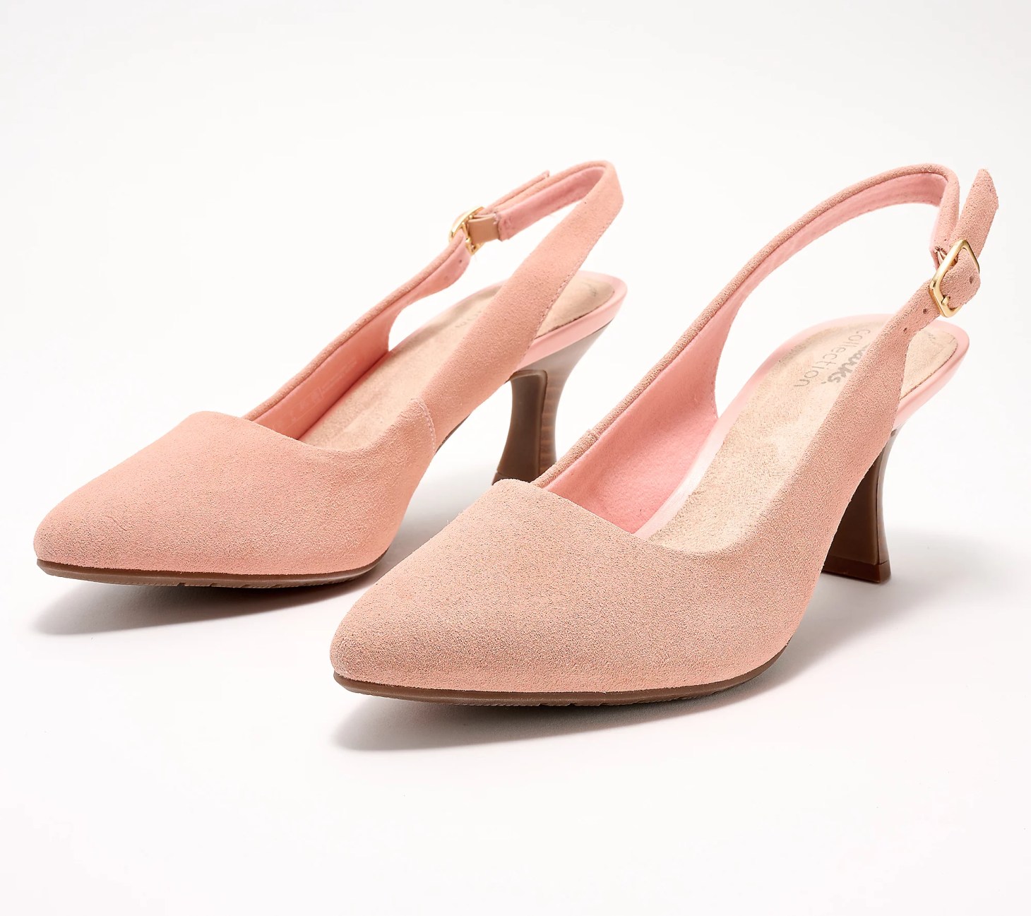 a pink pair of katalenya step slingback clarks on sale