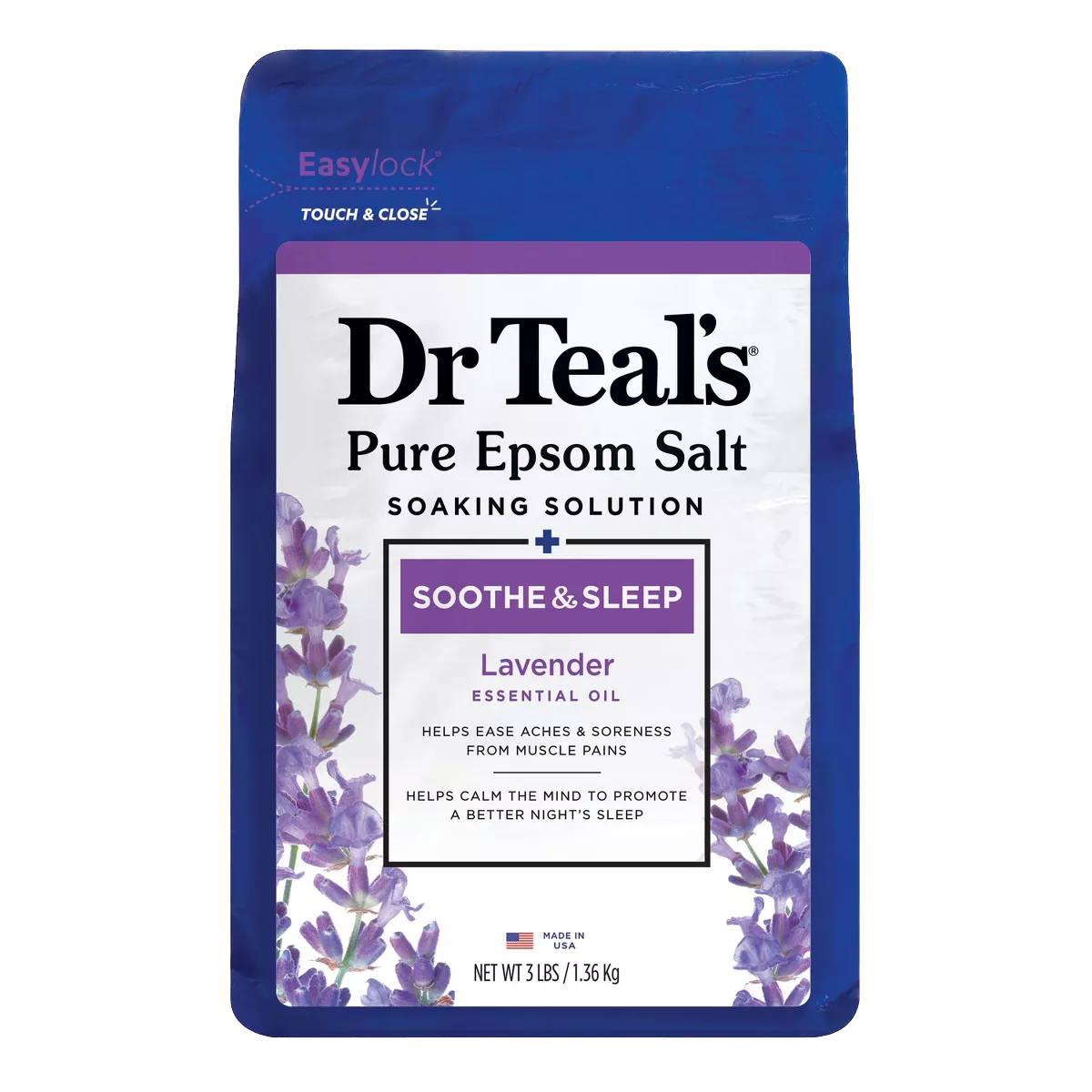 Dr. Teal’s Soothe & Sleep with Lavender Pure Epsom Salt Soaking Solution